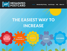 Tablet Screenshot of megasizedpostcard.com